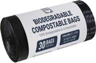🚽 kunida designs biodegradable portable toilet bags - 30 compostable camping commode liners - reliable 8 gallon size - 23x26 in - 1.18 mils - astm d6400 & ok compost certified logo