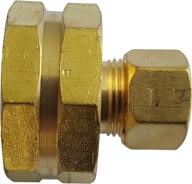 🌼 xfitting 1 pack lead free brass 1/4" od compression x 3/4" fht garden hose adapter: efficient and durable logo