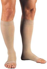 img 4 attached to Premium JOBST Relief Knee High 20-30 mmHg Compression Socks - Open Toe, Beige, Large: Ultimate Support for Improved Circulation