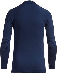 img 3 attached to 👕 BALEAF Boys' Thermal Compression Shirt, Fleece Baselayer Mock Top with Long Sleeve - Cold Gear