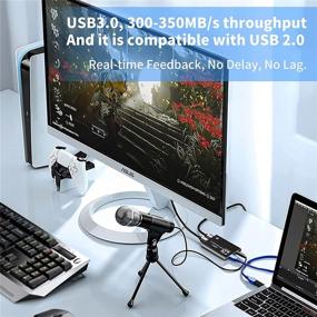 img 2 attached to 4K Video Capture Card USB 3.0, 1080P 60fps HDMI Audio Video Capture Device - Portable Converter for Gaming, Streaming, Live Broadcasting, and Teaching
