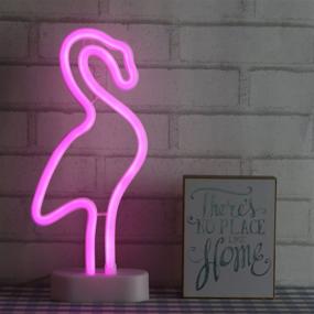 img 4 attached to 🦩 Flamingo Neon Light Wall Decor: Perfect Gift for Bedroom, Girls' Birthdays, and Holiday Celebrations - NEFLM