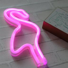 img 3 attached to 🦩 Flamingo Neon Light Wall Decor: Perfect Gift for Bedroom, Girls' Birthdays, and Holiday Celebrations - NEFLM