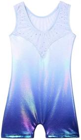 img 3 attached to BAOHULU Toddlers Gymnastics Leotards One Piece Purplelongsleeve Sports & Fitness in Other Sports