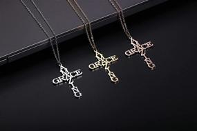 img 2 attached to 18K Gold Plated Cross Necklace: Incredible Grace – Christian Jewelry, Symbolizing Faith