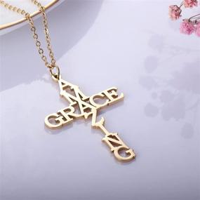 img 3 attached to 18K Gold Plated Cross Necklace: Incredible Grace – Christian Jewelry, Symbolizing Faith