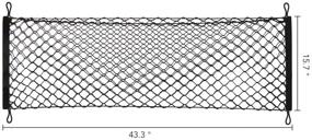 img 3 attached to 🚚 Универсальная Прочная Грузовая Сетка для Грузовиков: Растяжимая, Универсальная Эластичная Сетка с Крючками для Безопасного Хранения и Организации в Автомобилях, Внедорожниках, Грузовиках