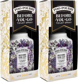 img 3 attached to Poo-Pourri Lavender Vanilla 2oz Bathroom Spray - Pack of 2 with Ornament Box