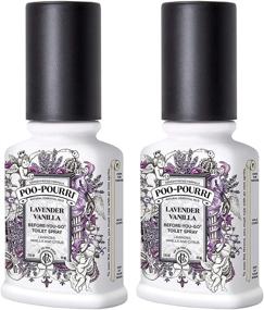 img 4 attached to Poo-Pourri Lavender Vanilla 2oz Bathroom Spray - Pack of 2 with Ornament Box