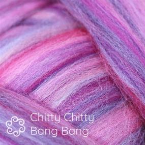 img 3 attached to 🌈 Chitty Chitty Bang Bang: Colorful Merino Wool Fiber for Spinning, Felting, Soap Making, and Dryer Balls