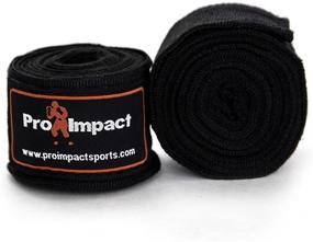 img 1 attached to 🥊 Premium Pro Impact Mexican Style Boxing Handwraps 180" with Closure - Ultimate Elastic Hand & Wrist Support for Muay Thai Kickboxing, MMA, and Gym Workouts - Unisex, 1 Pair