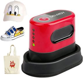 img 4 attached to 🔥 Portable Mini Heat Press Machine - 5 Adjustable Heat Levels for Hat & T-Shirt Transfers - Easy Photo and Text Transfer