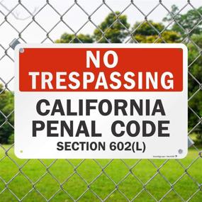 img 2 attached to SmartSign No Trespassing California Aluminum