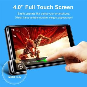 img 3 attached to Bluetooth 5.0 MP3 Player, Tengsen 4.0&#34; Touchscreen 16GB HD Video MP3 Mp4 Music Player with Speaker, Portable HiFi Sound, FM Radio, Voice Recorder, E-Book, Sport Pedometer, Supports 128G TF Card