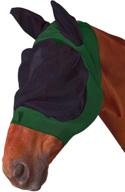 🐴 roma stretch eye saver with ears - full size, hunter/black color - best protection for horses' eyes and ears logo