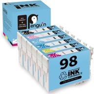 affordable 6 pack penguin remanufactured ink cartridge replacement for epson 98 t098 - ideal for artisan 730 810 725 all-in-one printer logo