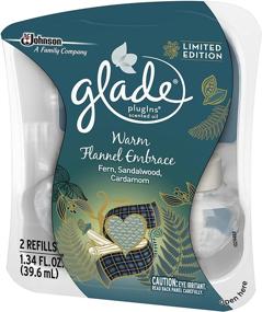 img 3 attached to 🌲 Glade PlugIns Refills Air Freshener, Scented Essential Oils for Home & Bathroom, Warm Flannel Embrace, 1.34 Fl Oz, Pack of 2