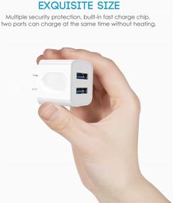 img 2 attached to 🔌 Dual Port USB Wall Charger with MFi Certified 2 Pack 3FT Lightning Cable Cord for iPhone 12/12 Pro - Enhanced SEO