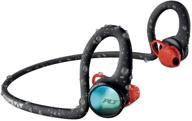 🎧 renewed plantronics backbeat fit 2100 wireless headphones - sweatproof & waterproof workout earbuds, black logo