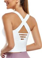 ihhcoxk longline sports bra: front zip crop top with adjustable straps - ultimate workout and yoga tank for women logo