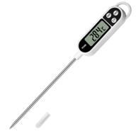 🌡️ digital cooking thermometer with long probe for meat, candy, food, bbq, kitchen, grill. instant read probe thermometer for liquids, pork, milk, yogurt, deep fry, roast, baking temperature logo