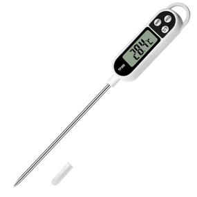 img 4 attached to 🌡️ Digital Cooking Thermometer with Long Probe for Meat, Candy, Food, BBQ, Kitchen, Grill. Instant Read Probe Thermometer for Liquids, Pork, Milk, Yogurt, Deep Fry, Roast, Baking Temperature