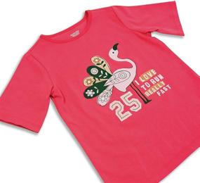 img 2 attached to GLASH Kids Little Short Sleeve T Shirts Girls' Clothing for Tops, Tees & Blouses