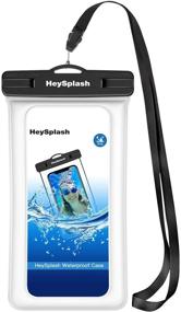 img 4 attached to HeySplash Waterproof Phone Case for iPhone 13 Mini, iPhone X/8 Plus/8/7/6s Plus - Universal Underwater TPU Dry Bag Pouch ideal for Kayaking, Swimming, Skiing, Beach - White