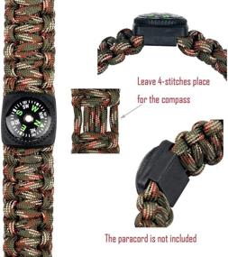 img 2 attached to 🧭 bayite Hard Shell Liquid Filled Compass Set - 10-Pack for Survival Watch Band & Paracord Bracelet