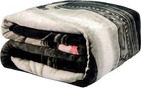 img 1 attached to 🔥 JPI Heartbreaker Flannel Fleece Plush Blanket - Queen Size 79"x 95" - Lightweight Microfiber Bed, Sofa, Couch, Picnic, Camping Blanket