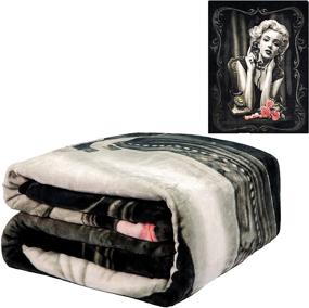 img 3 attached to 🔥 JPI Heartbreaker Flannel Fleece Plush Blanket - Queen Size 79"x 95" - Lightweight Microfiber Bed, Sofa, Couch, Picnic, Camping Blanket