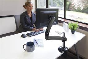 img 1 attached to 🖥️ Ergotech Heavy Duty Freedom Arm: Versatile Articulating Arm, 20-30.8 lbs. Capacity, for 27-inch Monitors, VESA Compatible – Silver