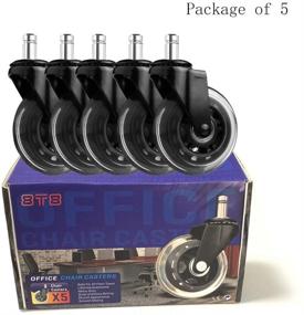img 2 attached to 🪛 Enhanced Replacement Office Caster Wheels - 8T8