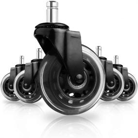 img 4 attached to 🪛 Enhanced Replacement Office Caster Wheels - 8T8