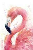 aiellen painting embroidery decoration flamingo（16x12 logo