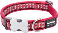 🐶 large red dingo reflective dog collar for enhanced visibility логотип