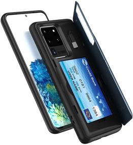 img 2 attached to 📱 SKINU Galaxy S20 Case Wallet Black with Concealed Credit Card Holder ID Slot Hard Cover, Strap, Mirror & USB Adapter for Samsung Galaxy S20 / S20 5G (2020) - Teal