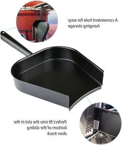 img 1 attached to 🔥 BBQ Green Egg Accessories Ash Tool Poker Charcoal Rake and Ash Pan - Compatible for Big Green Egg BGE, Kamado Joe, BGE, and Other Charcoal Kamado Stoves (at+AP+GG)