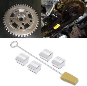 img 4 attached to 🔧 Ford 4.6L/5.4L 3V Timing Chain Locking Wedge Tool & Cam Phaser Lock Out Kit: Noise Repair Solution
