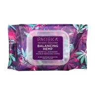 🍊 pacifica beauty balancing hemp makeup removing wipes: vegan & cruelty-free solution for all skin types, including oily, with hemp & lavender, 30 wipes (orange) logo