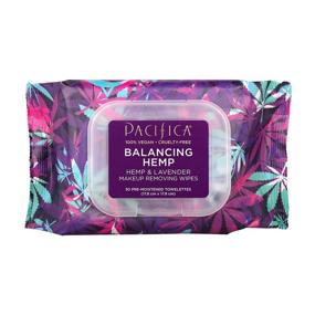 img 4 attached to 🍊 Pacifica Beauty Balancing Hemp Makeup Removing Wipes: Vegan & Cruelty-Free Solution for All Skin Types, Including Oily, with Hemp & Lavender, 30 Wipes (Orange)