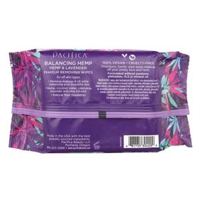 img 2 attached to 🍊 Pacifica Beauty Balancing Hemp Makeup Removing Wipes: Vegan & Cruelty-Free Solution for All Skin Types, Including Oily, with Hemp & Lavender, 30 Wipes (Orange)