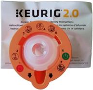 🧽 keurig b01mxftw88 2.0 needle cleaner tool, orange, k-cup compatible logo