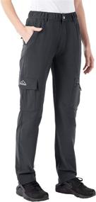 img 1 attached to 👖 Water-Resistant Quick Dry UPF 50 Hiking Pants for Women by Rdruko - Ideal for Travel, Camping, and Work with Zipper Pockets