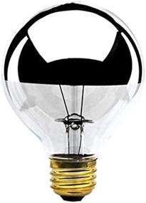 img 1 attached to Bulbrite 100G25HM Half Chrome 100W Globe Shape 💡 Bulb (6 Pack) - Illuminate Your Space with Stylish Elegance
