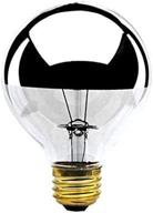 bulbrite 100g25hm half chrome 100w globe shape 💡 bulb (6 pack) - illuminate your space with stylish elegance logo