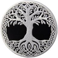 🌳 yggdrasil the tree of life embroidered badge: norse patch iron/sew on emblem logo