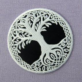 img 1 attached to 🌳 Yggdrasil The Tree of Life Embroidered Badge: Norse Patch Iron/Sew On Emblem