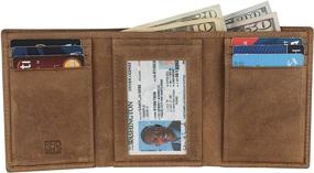 img 4 attached to 👝 Handmade Leather Trifold Wallet by Mou Meraki : Premium Men's Accessories for Cards, Cash & Organizing