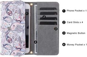 img 3 attached to Minimalism Wallet Clutch Organizer Bohemian Women's Handbags & Wallets in Crossbody Bags